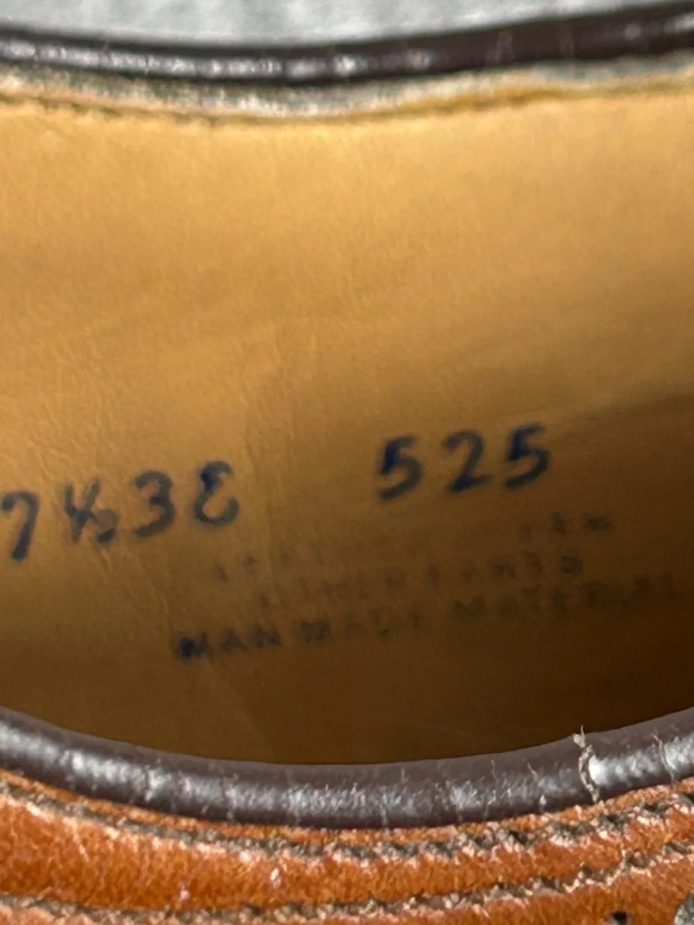 Vintage Mason Executive‎ Imperial Wing Tip Brogue Oxfords Mens 7.5 EEE Brown